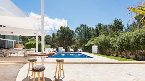 Modern Villa with great sea views and Rental License for sale in the west coast of Ibiza